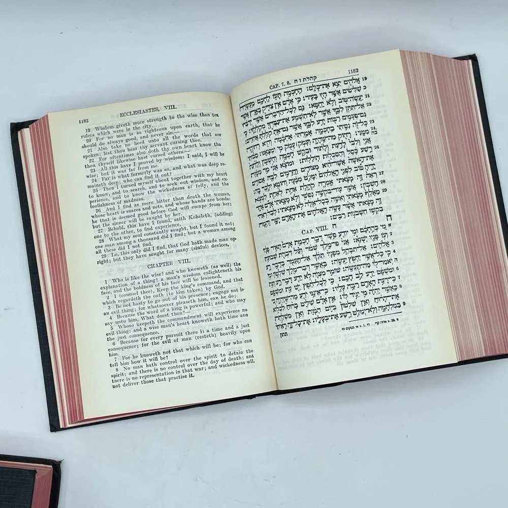 The Holy Bible 24 Books of the Holy Scriptures Vol I & II Hebrew (ISAAC‎ LEESER)